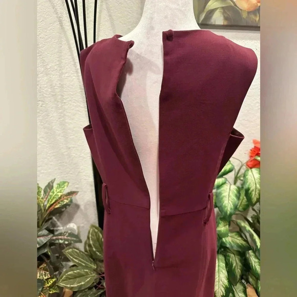 Milly burgundy mini dress size 12 - Picture 6 of 12